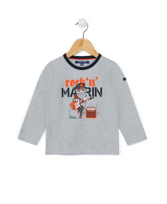 T-shirt Imprimé Garçon à Rayures 3 T-shirt Imprimé Garçon à Rayures