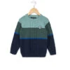 Pull Rayé Garçon Vert/bleu