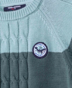 Pull Rayé Garçon Vert/bleu -Terre De Marins prod 4711 pull bleu vert buli 666x812 fc7ea0111e0b