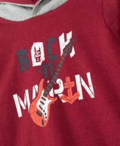 Sweat à Capuche Rouge Garçon -Terre De Marins prod 4720 sweat a capuche rouge grenat bozou 666x812 fc7ea0111e0b