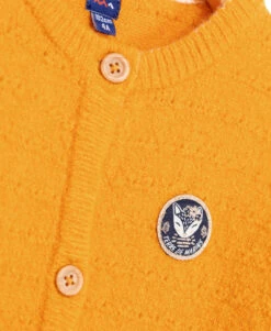 Gilet Jaune Ocre Fille -Terre De Marins prod 4768 cardigan tricot jaune ocre cizal 666x812 fc7ea0111e0b