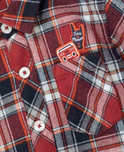 Chemise Grenat à Carreaux Garçon -Terre De Marins prod 4822 chemise chemisier ml carreaux grenat bomica 666x812 fc7ea0111e0b