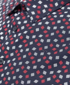 Chemise Homme Imprimé -Terre De Marins prod 4831 chemise chemisier ml imprime indigo fordo 666x812 fc7ea0111e0b