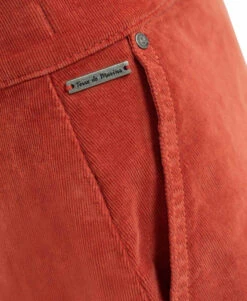 Jupe Courte Femme Rouge Brique En Velours -Terre De Marins prod 4891 jupe courte rouge brique bino 666x812 fc7ea0111e0b