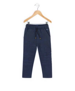 Pantalon Garçon En Molleton Bleu Marine