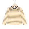 Marinière Fille Rayé Jaune à Sequins -Terre De Marins prod 491 tee shirt ml fond naturel raye jaune chantix 666x812 fc7ea0111e0b