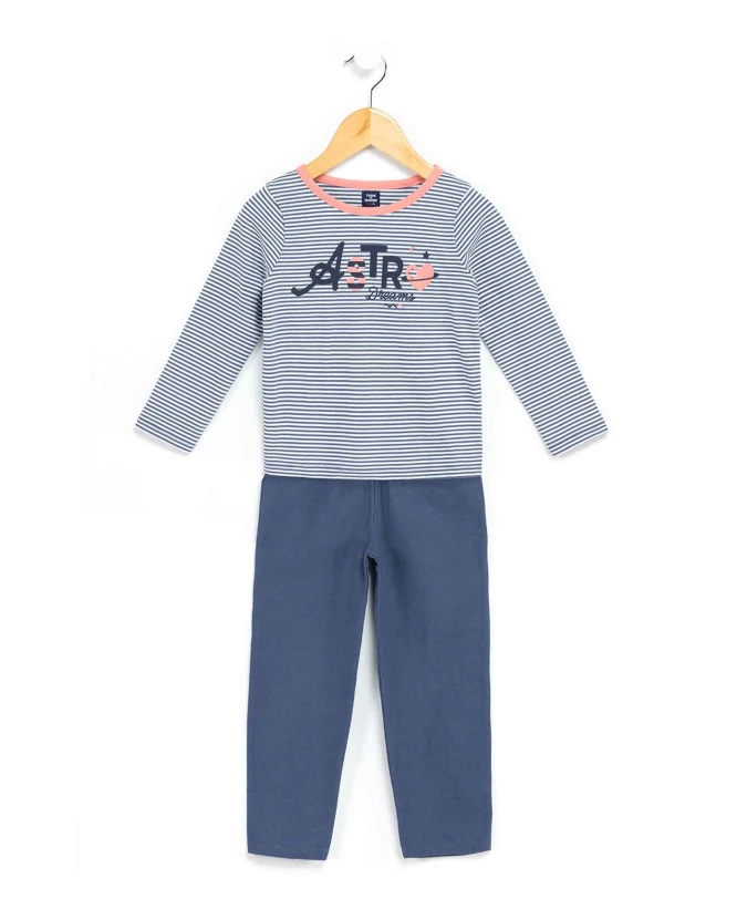 Pyjama Rayé Fille Pantalon + T-shirt Manches Longues 3 Pyjama Rayé Fille Pantalon + T-shirt Manches Longues