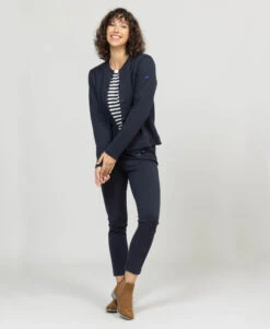 Pantalon Bleu Marine 7/8ème Femme