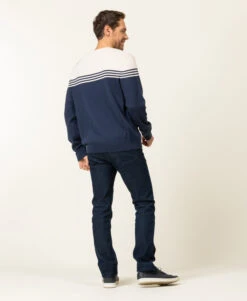 Pull Bicolore Homme -Terre De Marins prod 5350 pull bleu mineral karay 666x812 fc7ea0111e0b