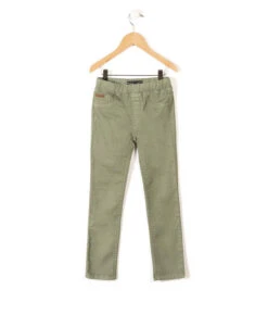 Jean Kaki Blanchi Fille