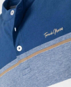 Polo Blanc Et Bleu Homme -Terre De Marins prod 5770 polo mc naturel bleu gordan 666x812 fc7ea0111e0b