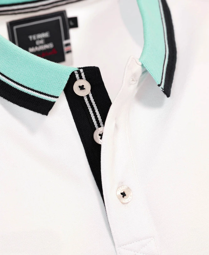 POLO MC BLANC OPTIQUE GARINY 5 POLO MC BLANC OPTIQUE GARINY – Image 3