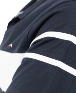 Polo Bleu Marine Rayure Placée Blanche Homme -Terre De Marins prod 5815 polo mc indigo harpix 666x812 fc7ea0111e0b