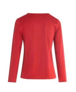 T-shirt Rouge Manches Longues Femme 6 T-shirt Rouge Manches Longues Femme -Terre De Marins prod 582 tee shirt ml rouge cerise fazina 666x812 fc7ea0111e0b