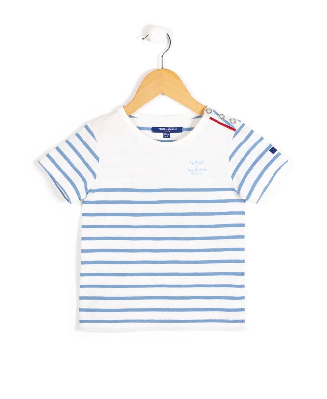 MARINIERE MC FOND NATUREL RAYE BLEU CIEL AQOI 3 MARINIERE MC FOND NATUREL RAYE BLEU CIEL AQOI