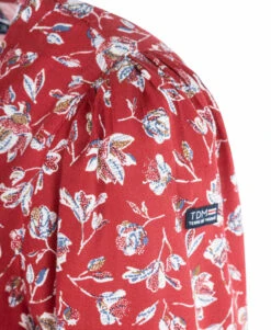 Chemise Rouge Imprimé Floral Femme -Terre De Marins prod 586 chemise chemisier ml imprime rouge flana 666x812 fc7ea0111e0b