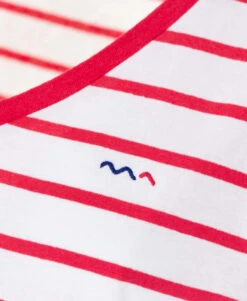 MARINIERE MC RAYE BLANC/ROSE HIBISCUS PALAVA -Terre De Marins prod 5899 mariniere mc raye blanc rose hibiscus palava 666x812 fc7ea0111e0b