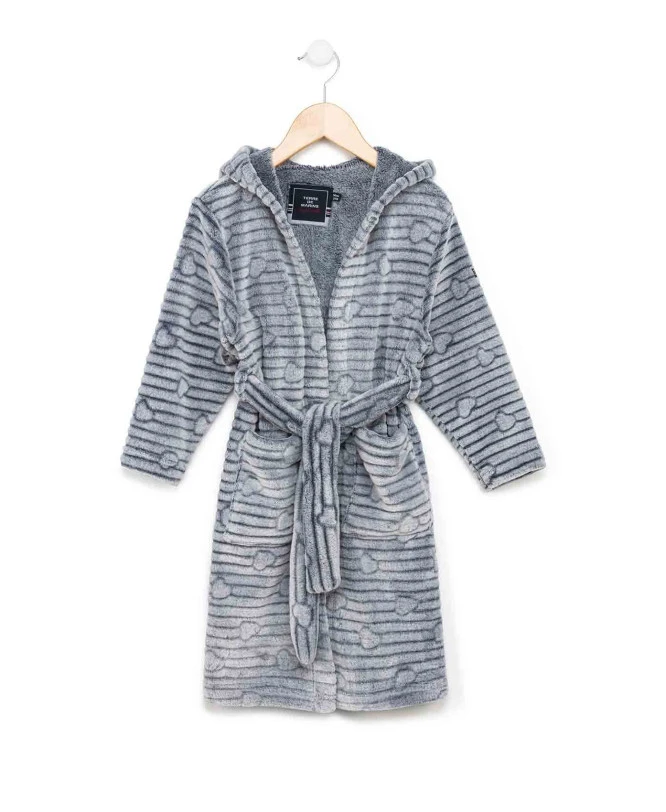 Robe De Chambre Toute Douce Grise Fille 3 Robe De Chambre Toute Douce Grise Fille