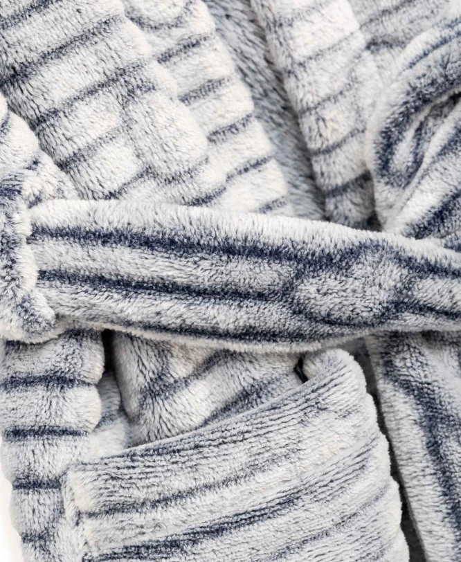 Robe De Chambre Toute Douce Grise Fille 5 Robe De Chambre Toute Douce Grise Fille – Image 3