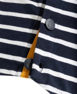 Marinière De Grossesse manches 3/4 Fond Bleu Marine Femme -Terre De Marins prod 5920 tee shirt m3 4 fond indigo raye blanc matma 666x812 fc7ea0111e0b