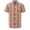 Chemise à Carreaux Homme Orange