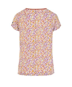 Blouse Manches Courtes Imprimé Rouge Femme -Terre De Marins prod 6017 blouse mc imprime claie 666x812 fc7ea0111e0b