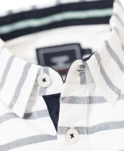 Chemise Rayée Manches Courtes Homme -Terre De Marins prod 6039 chemise chemisier mc fond blanc raye bleu lorris 666x812 fc7ea0111e0b