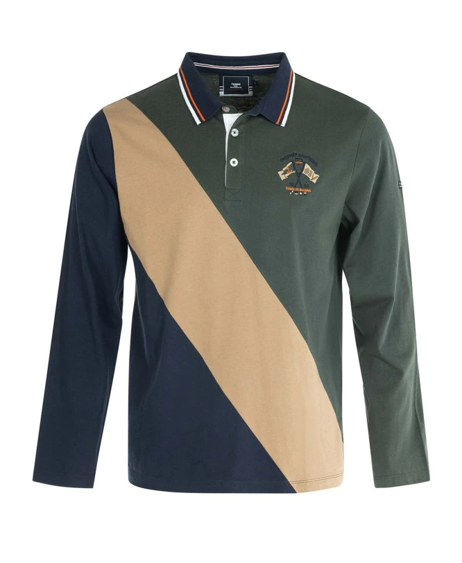 Polo Manches Longues Rayure Oblique Homme 3 Polo Manches Longues Rayure Oblique Homme