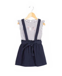 JUPE + HAUT BLEU NUIT WOUI