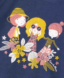 Robe Fille Effet 2 En 1 T-shirt Et Jupe -Terre De Marins prod 6463 robe mc bleu nuit choupe 666x812 fc7ea0111e0b