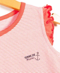 Chemise De Nuit Rayé Corail Fille -Terre De Marins prod 6481 chemise de nuit fond blanc raye corail nutty 666x812 fc7ea0111e0b