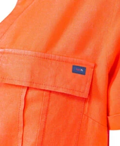 Robe Manches Courtes Vermillon Femme -Terre De Marins prod 6511 robe mc vermillon legata 666x812 fc7ea0111e0b