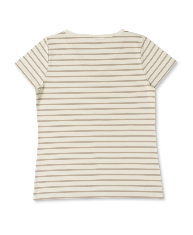 Marinière éco Conçue Femme Manches Courtes Grège/sable 4 Marinière éco Conçue Femme Manches Courtes Grège/sable – Image 2