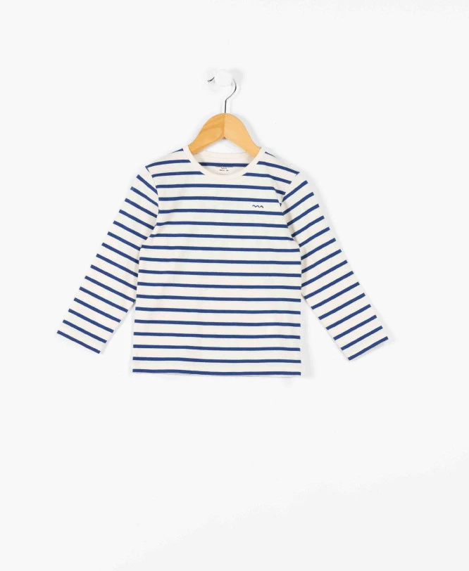 Marinière Garçon éco-conçue Bleu/blanc 3 Marinière Garçon éco-conçue Bleu/blanc