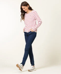 Marinière Manches Longues Femme Fond Blanc Rayé Rouge 10 Marinière Manches Longues Femme Fond Blanc Rayé Rouge -Terre De Marins prod 6653 mariniere ml fond blanc raye rouge pacage 666x812 fc7ea0111e0b