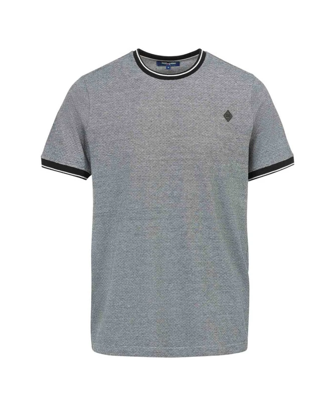 T-shirt Noir Jersey Micro Jacquard Homme 4 T-shirt Noir Jersey Micro Jacquard Homme – Image 2