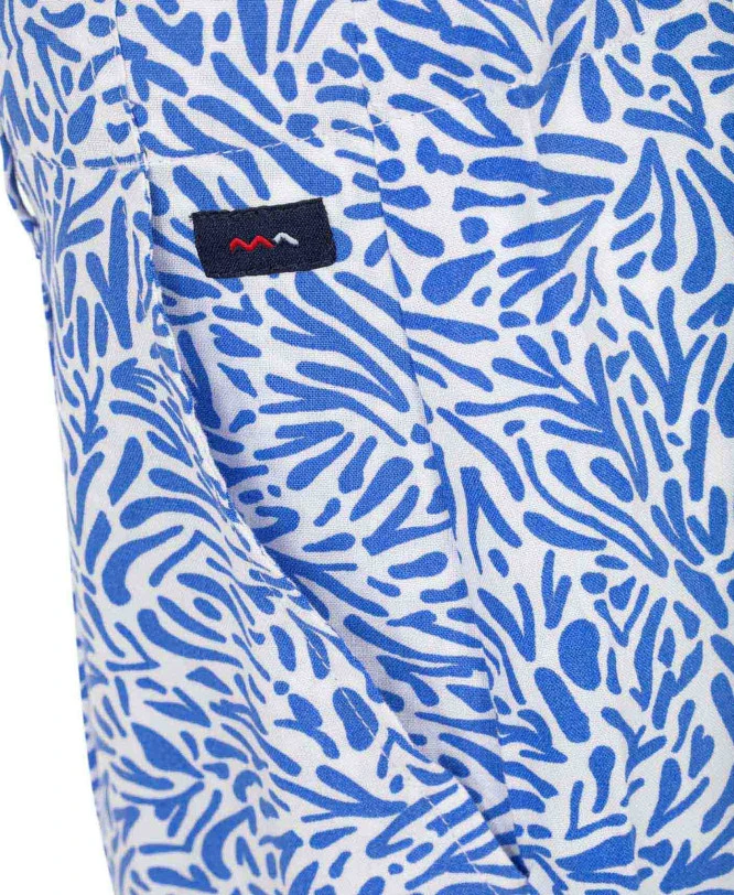 SHORT IMPRIME BLEU VOISIE 6 SHORT IMPRIME BLEU VOISIE – Image 4