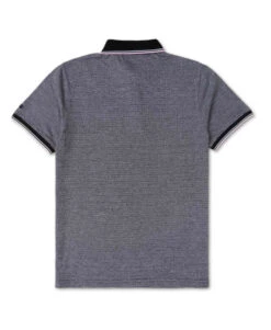 Polo Noir Micro Jacquard Homme 8 Polo Noir Micro Jacquard Homme -Terre De Marins prod 6738 polo mc noir cidaro 666x812 fc7ea0111e0b