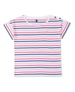 TEE SHIRT MC RAYE ROSE ASMAR -Terre De Marins prod 6754 tee shirt mc raye rose asmar 666x812 fc7ea0111e0b