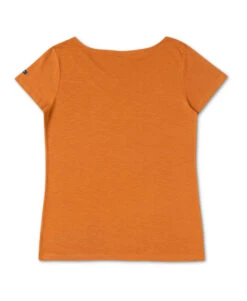 T-shirt Femme Jaune Ambré Col V Broderie -Terre De Marins prod 6806 tee shirt mc jaune ambre atroni 666x812 fc7ea0111e0b