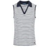 Polo Sans Manches Rayé Femme -Terre De Marins prod 6816 polo ssm raye indigo blanc optique cady 666x812 fc7ea0111e0b