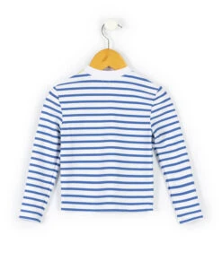 T-shirt De Bain Marinière Garçon -Terre De Marins prod 6849 maillot de bain fond blanc raye bleu ybato 666x812 fc7ea0111e0b