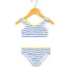Maillot De Bain Rayé 2 Pièces Fille