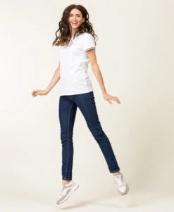 Polo Manches Courtes Blanc Femme -Terre De Marins prod 6860 polo mc blanc optique colay 666x812 fc7ea0111e0b