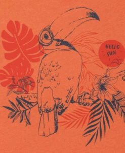 T-shirt Garçon Col Rond Orange -Terre De Marins prod 6967 tee shirt mc orange citrouille axul 666x812 fc7ea0111e0b