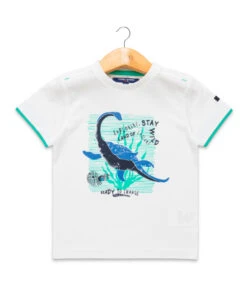 T-shirt Garçon Col Rond Blanc 7 T-shirt Garçon Col Rond Blanc -Terre De Marins prod 6970 tee shirt mc blanc optique axul 666x812 fc7ea0111e0b