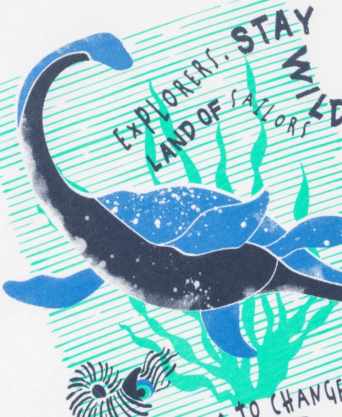 T-shirt Garçon Col Rond Blanc 6 T-shirt Garçon Col Rond Blanc – Image 4