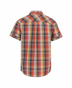 Chemise Rouge Manches Courtes à Carreaux Homme -Terre De Marins prod 7041 chemise chemisier mc carreaux rouge brique ecaro 666x812 fc7ea0111e0b