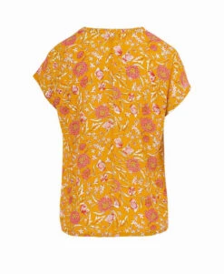 Blouse Jaune Imprimé Floral Femme -Terre De Marins prod 7059 blouse mc imprime jaune osblo 666x812 fc7ea0111e0b
