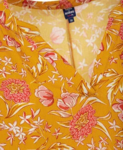 Blouse Jaune Imprimé Floral Femme -Terre De Marins prod 7061 blouse mc imprime jaune osblo 666x812 fc7ea0111e0b